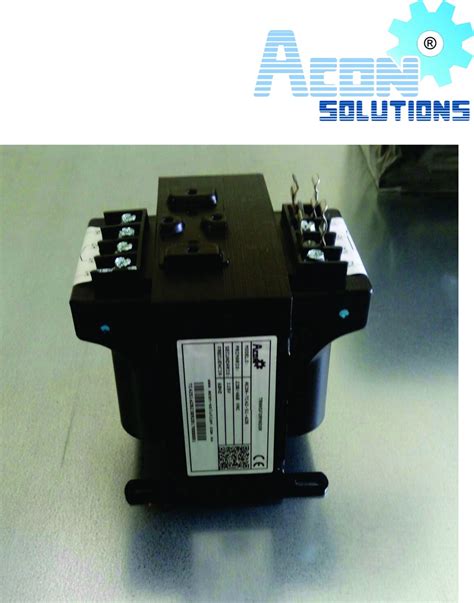 TRANSFORMADOR DE CONTROL 50VA 480 240 TRANSFORMADORES