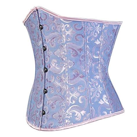 Buy Zzebra Blue Caudutas Women S Underbust Corset Bustiers Floral