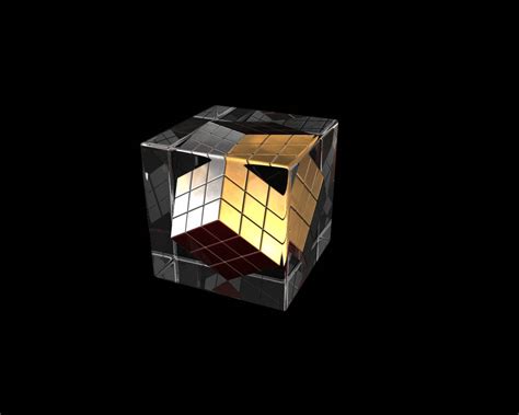 metallic rubik's cube by countmyscars on DeviantArt