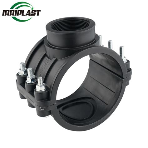 HDPE PP Clamp Saddle Pn10 With Brass Insert PP Compression Fittings