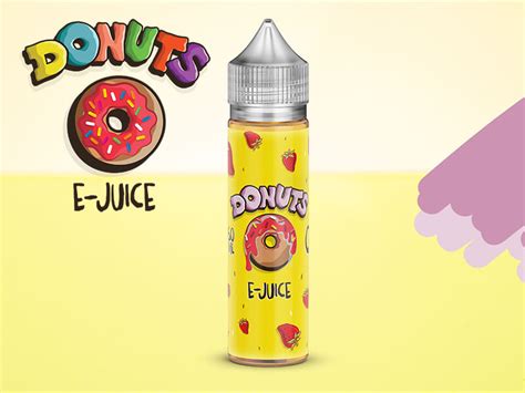 Donuts E-Juice - Strawberry Donuts - 50ml - 0 mg/ml