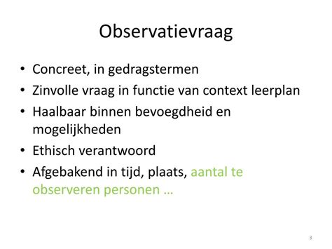 Ppt Observeren En Powerpoint Presentation Free Download Id3534814