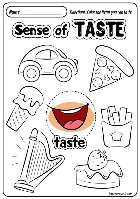 Five Senses Free Printables