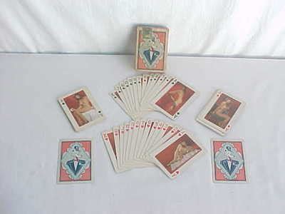 Vintage Nude Naked Lady Playing Cards Antique Price Guide Details Page