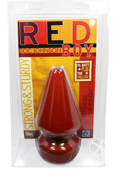 Red Boy The Challenge Extra Large Butt Plug Fantasy Fun Factory