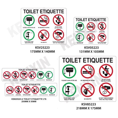 TOILET ETIQUETTE PLEASE FLUSH AFTER USE NO SMOKING OR VAPING DO NOT