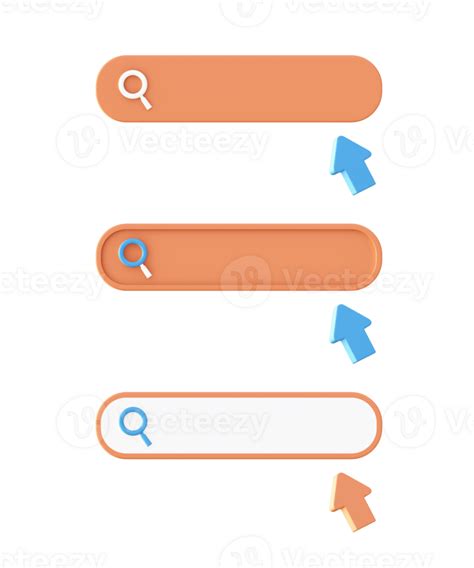 orange search bar icon  ui ux web mobile apps social media ads