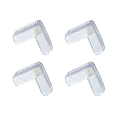 4Pcs Childproof Furniture Corner Guards - Transparent Silicone Safety