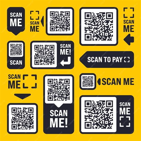 Premium Vector Scan Me Qr Code Sticker With Text Online Payment Special Offer Sale Stickers