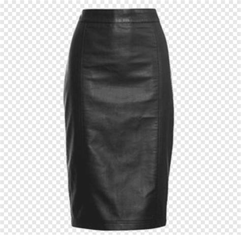 T Shirt Pencil Skirt Clothing Top Leather Skirt Leather Black Png