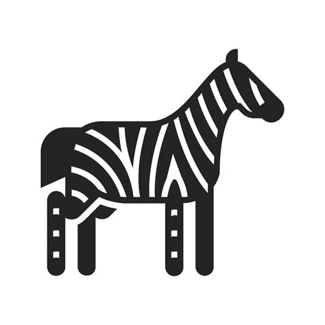 Zebra Icon Illustration Vector Designs That Are Suitable For Websites