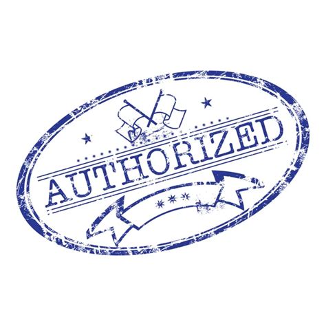 Authorized Dealer Rubber Stamp Stock Vector By Oxlock