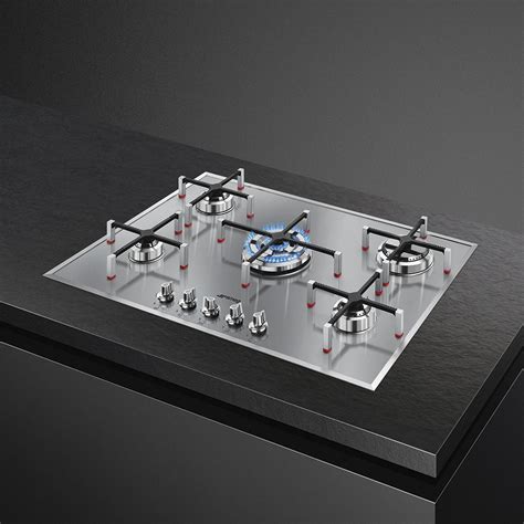 Smeg Px Cm Linea Ultra Low Profile Burner Gas Hob Stainless