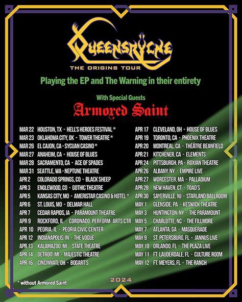 Unveiling Queensryche Tour Dates Get Ready To Rock