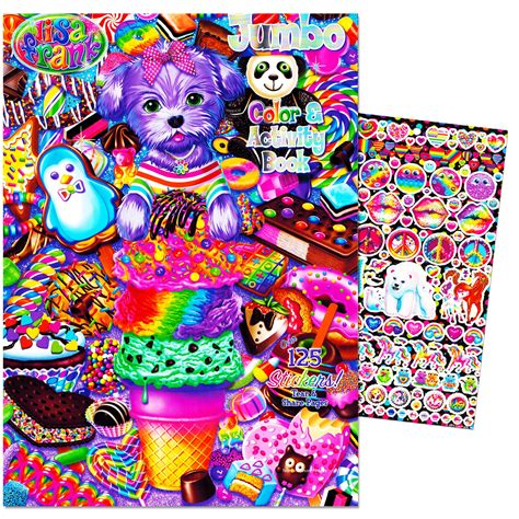 Lisa Frank Coloring And Activity Book With Over 600 Lisa Frank Stickers