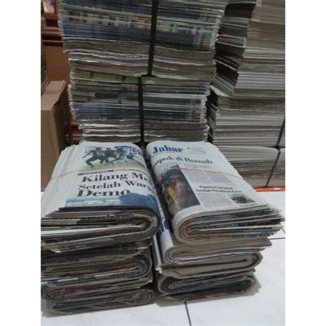 Jual Koran Bekas Edar Berat Bersih 500gr Setengah Kg Shopee Indonesia