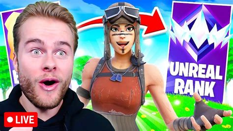 LIVE FORTNITE RANKED ROAD TO UNREAL Royalistiq Livestream