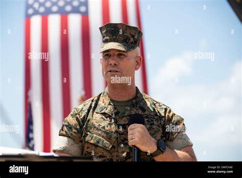 U S Marine Corps Sgt Maj Joseph J Caputo Oncoming Sergeant Major Marine Corps Base Hawaii