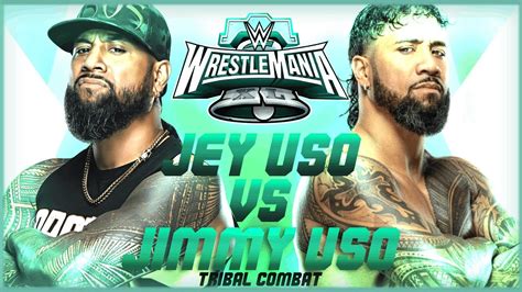 Jey Uso Vs Jimmy Uso Wrestlemania Fantasy Booking Ep Youtube