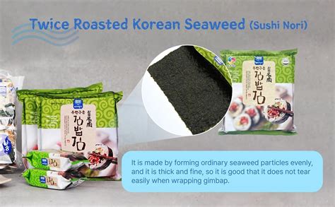 Amazon Twice Roasted Premium Korean Seaweed Sushi Nori 100 Full