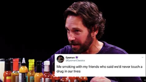Paul Rudd On Hot Ones Is Being Turned Into A Very Spicy Meme Mashable