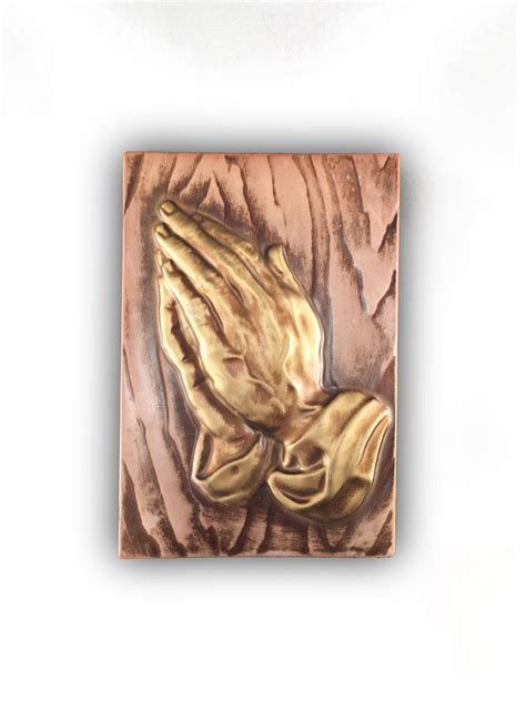 Praying Hands Ceramic Wall Hanging Etsy Praying Hands Wall Hanging