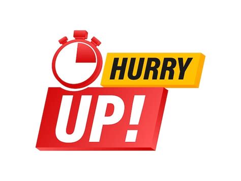 Premium Vector Hurry Up Label Limited Offer Countdown Banner Last