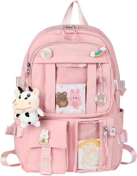 Horhear Mochila Kawaii Con Lindos Pines Accesorios Alfileres Colgante