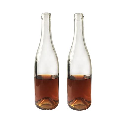 Wholesale 750 Ml Burgundy Sample Size Sparkling Wine Bottle