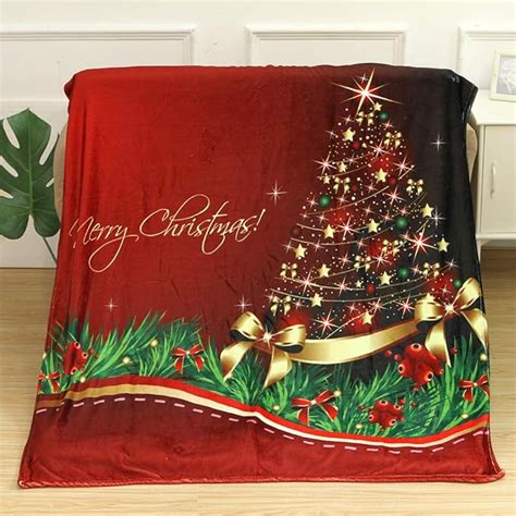 Amazon Meadin Merry Christmas Throw Blanket Christmas Tree Cute