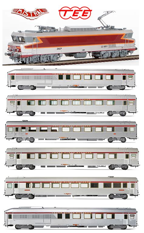 Jouef HJ24281S French SNCF Mistral TEE Trans Europe Express Set