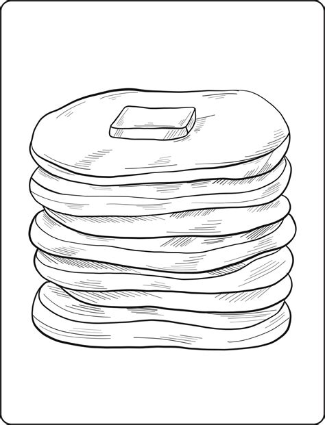 conception de pages de coloriage de crêpes conception d art en ligne