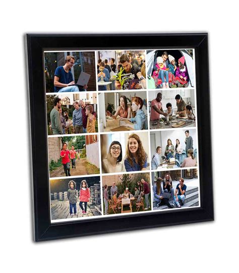 Collage Photo Frame ( Black Frame ) 12 Photos - Anand Gifts