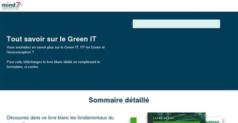 Livre Blanc Tout Savoir Sur Le Green It