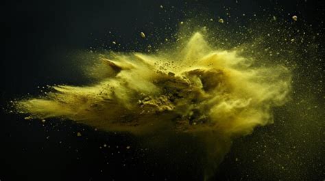 Premium Photo Olive Color Powder Splash Background