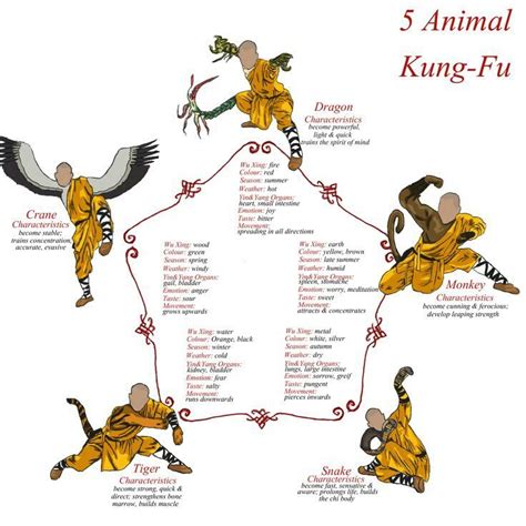 Five Shaolin's kung fu styles | Kung fu martial arts, Martial arts styles, Martial arts