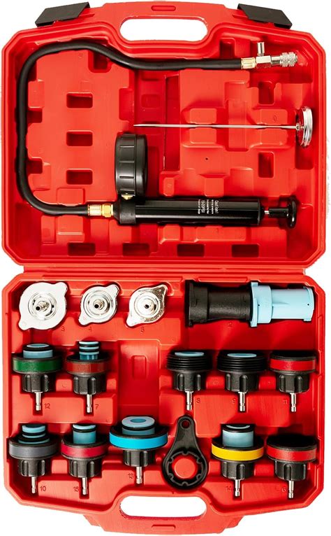 PUNMEW Radiator Pressure Tester Kit 18 PCS Coolant Pressure Tester For