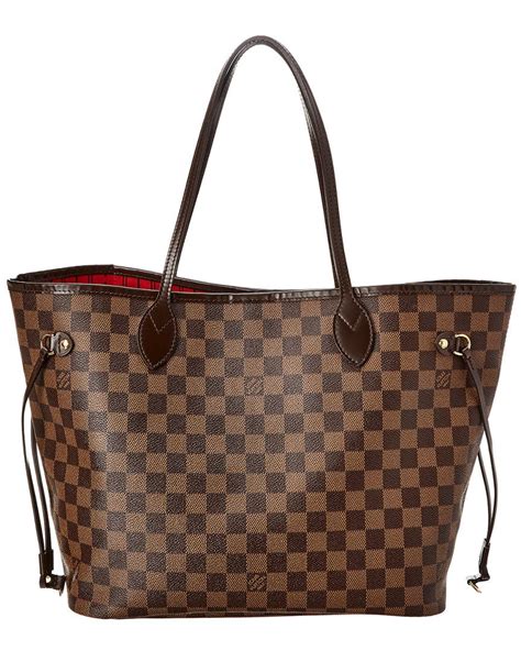 Louis Vuitton Damier Ebene Canvas Neverfull Pochette Sezane Semashow