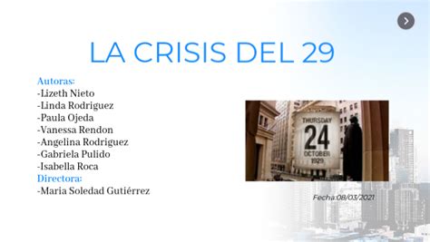 La Crisis Del 1929