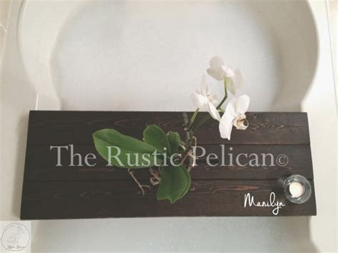 Rustic Bathtub Tray - Wood Bath Tray - The Rustic Pelican