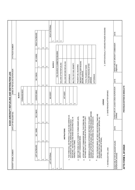 Afto Form 6 Fill Out Sign Online And Download Fillable Pdf