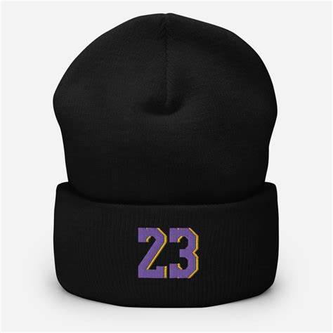 Lebron James Beanie Los Angeles Lakers Beanie 23 Winter Etsy