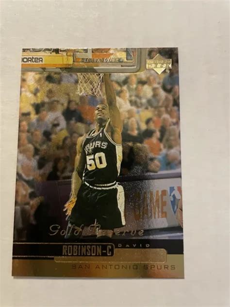 1999 00 UPPER DECK Gold Reserve 192 David Robinson San Antonio Spurs