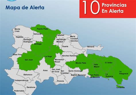 Coe Mantiene Alerta Verde En 10 Provincias Ante Vaguada Rc Noticias