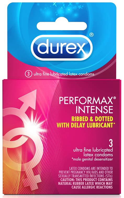 Buy Durex Performax Intense Condoms Ultra Fine Ribbed Dotted With