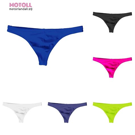 Motoll Sexy Mens Low Waist Swim Thong Beach Swimsuit Bikini Bathing Suit Swimwearready Stock