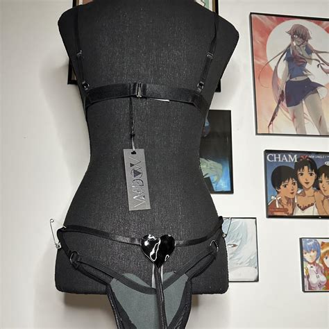 Dollskill Widow Heart Pvc Lingerie Set Size Large Depop