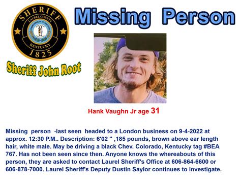 Laurel County Sheriffs Office Searching For Missing Man Fox 56 News