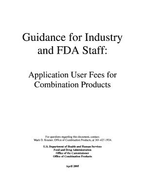 Fillable Online Fda Guidance For Industry And Fda Staff Fda Fax