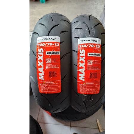 Jual PAKET MAXXIS VICTRA VESPA S98ST 110 70 12 120 70 12 TUBLES